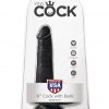 King Cock 6 Inch with Balls - Black