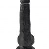 King Cock 6 Inch with Balls - Black