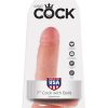 King Cock 7 Inch with Balls - Flesh