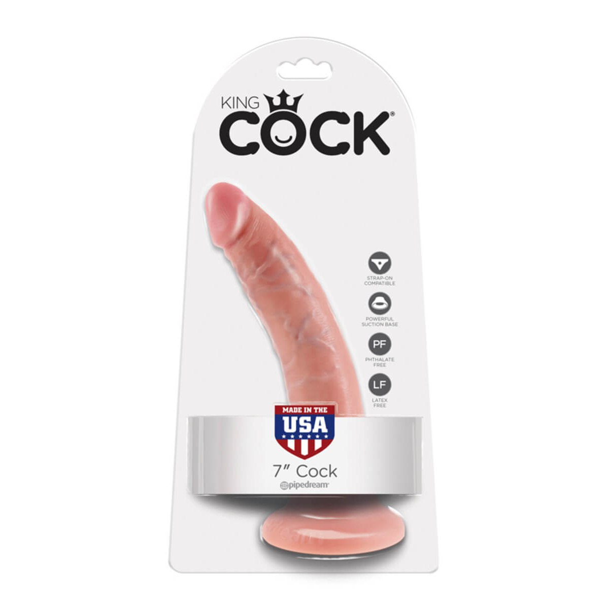 King Cock 7 Inch Cock - Flesh