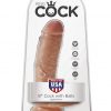 King Cock 8 Inch with Balls - Tan
