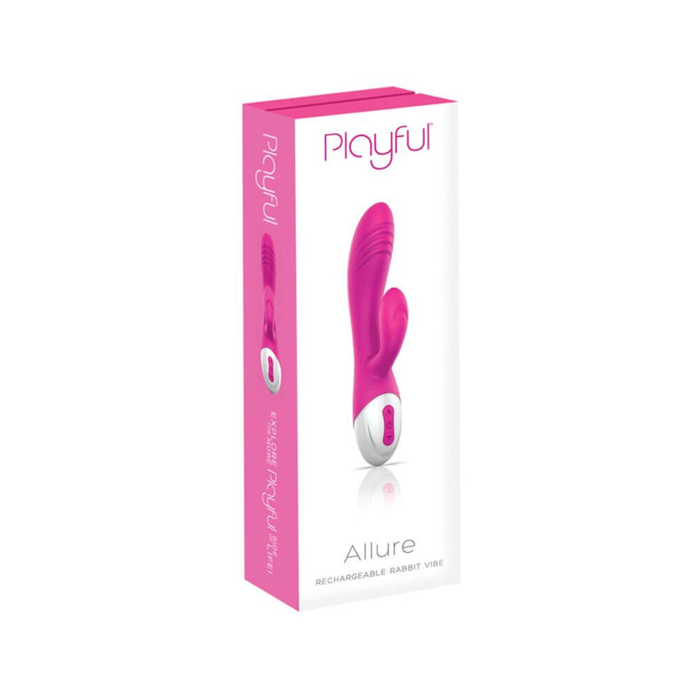 Playful Allure Rabbit Vibrator - Pink